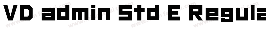 VD admin Std E Regular字体转换